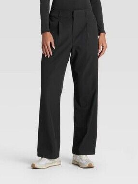 Women's Active Light Woven High-Rise Trouser Pants All In Motion Black S